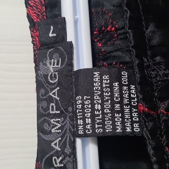 rampage black floral flower pleated midi skirt - Picture 3 of 7